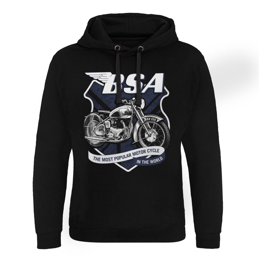 Mann Shirtstore | B.S.A. 650 Shield Epic Hoodie Black