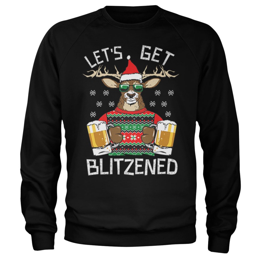 Mann Shirtstore | Let'S Get Blitzened Sweatshirt Black