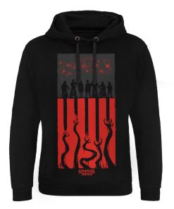 Mann Shirtstore | Stranger Things Flag Epic Hoodie Black