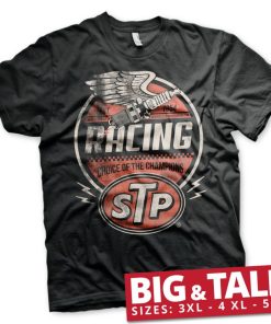 Mann Shirtstore | Stp Vintage Racing Big & Tall T-Shirt Black
