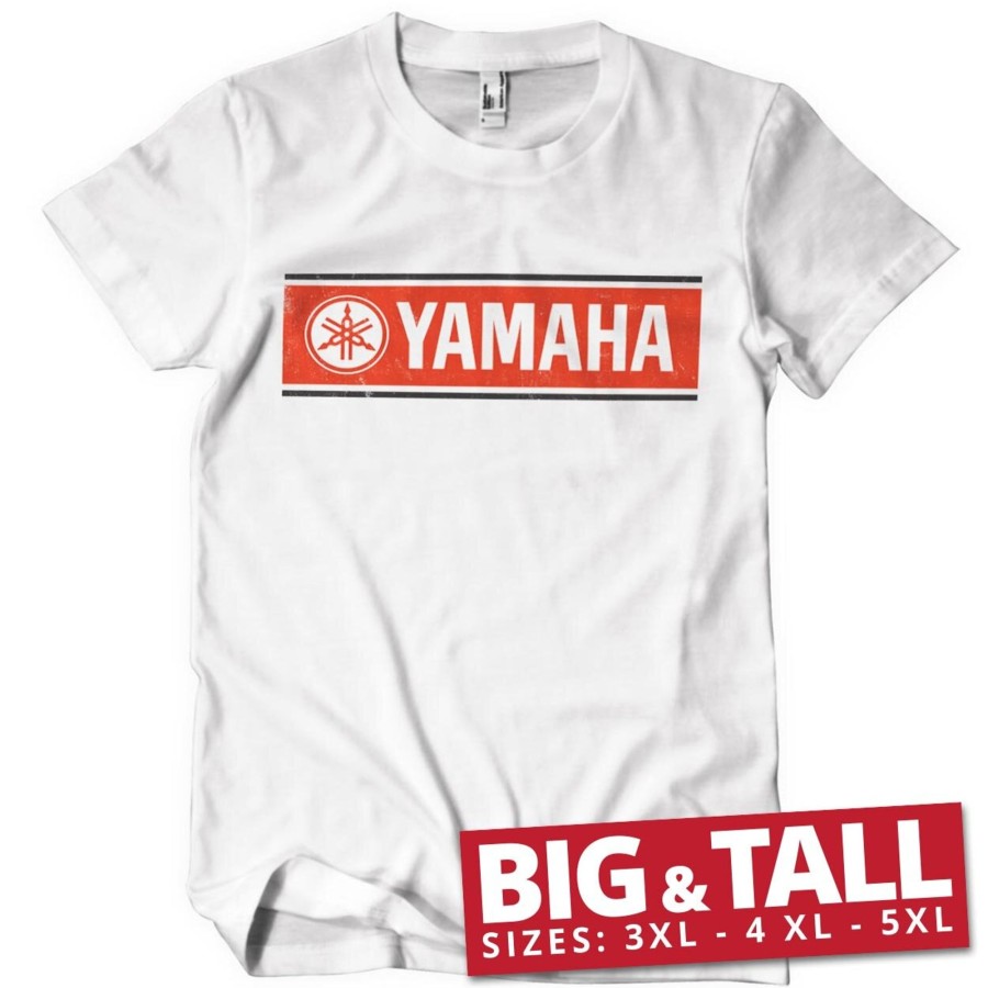 Mann Shirtstore | Yamaha Retro Logo Big & Tall T-Shirt White