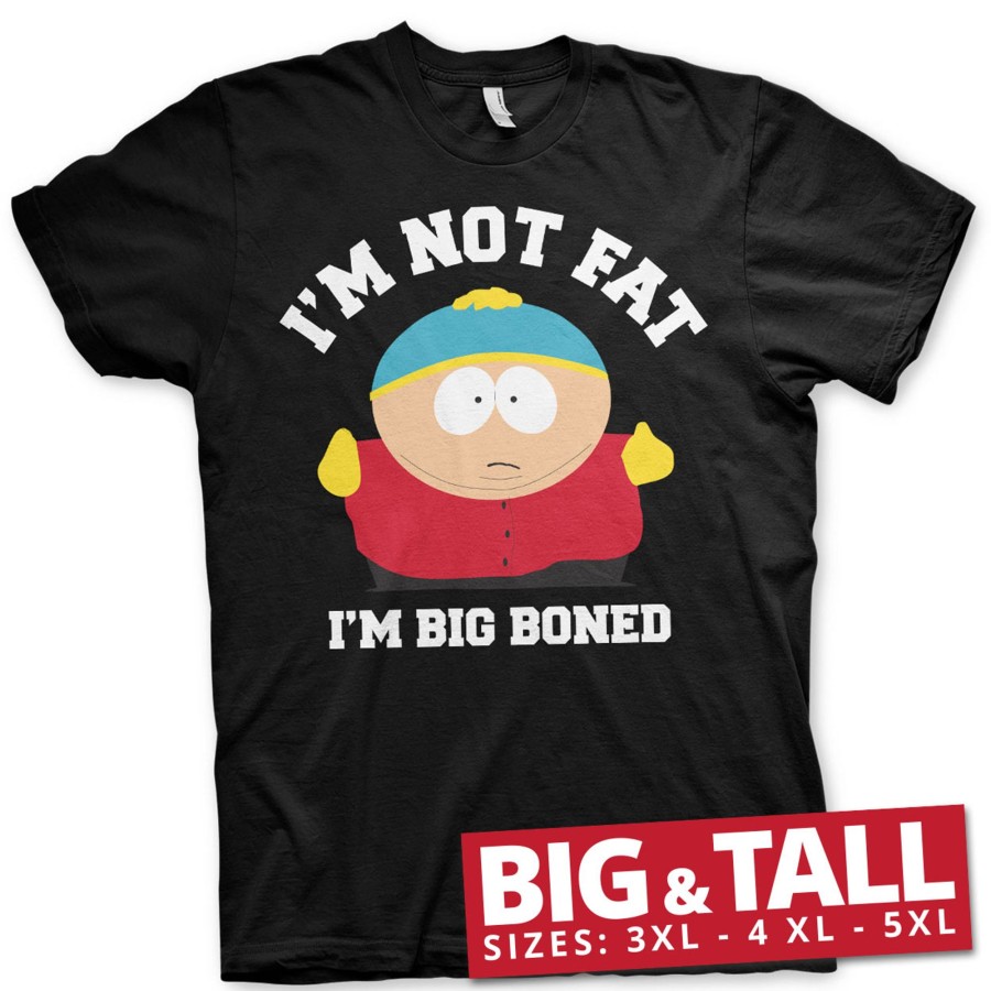 Mann Shirtstore | I'M Not Fat - I'M Big Boned Big & Tall T-Shirt Black