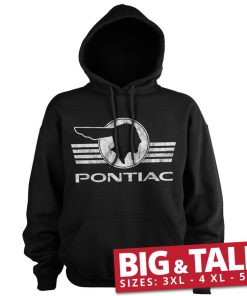 Mann Shirtstore | Pontiac Retro Logo Big & Tall Hoodie Black