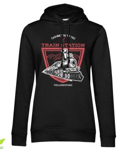 Kvinna Shirtstore | Taking You To The Train Station Girls Hoodie Black