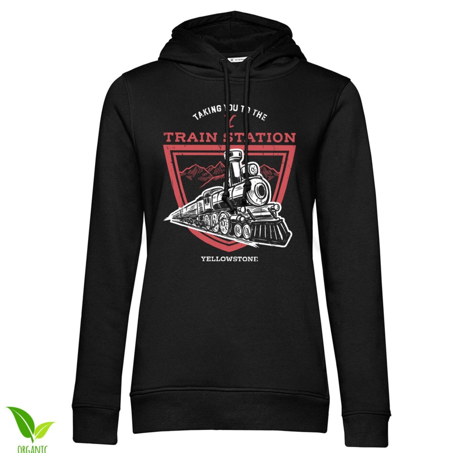Kvinna Shirtstore | Taking You To The Train Station Girls Hoodie Black