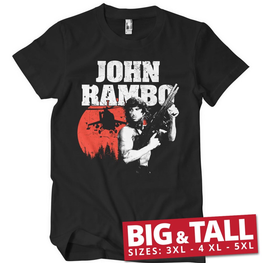 Mann Shirtstore | John Rambo Big & Tall T-Shirt Black