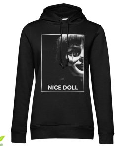 Kvinna Shirtstore | Nice Doll Girls Hoodie Black