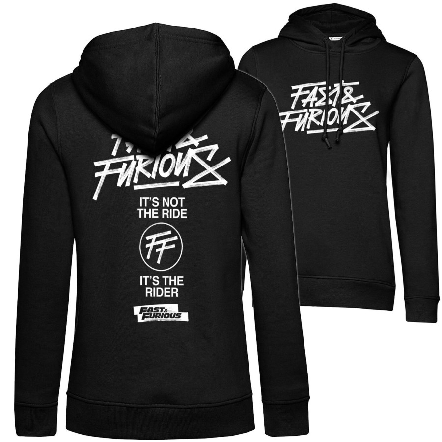Kvinna Shirtstore | Fast & Furious Rider Girls Hoodie Black