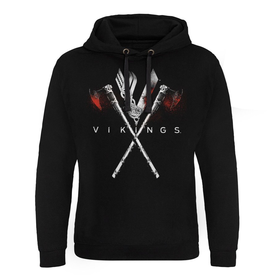 Mann Shirtstore | Vikings Axes Epic Hoodie Black