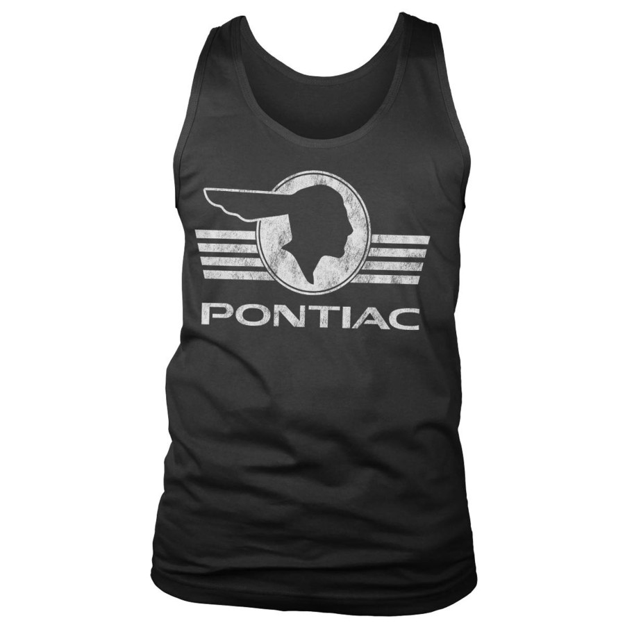 Mann Shirtstore | Pontiac Retro Logo Tank Top Black