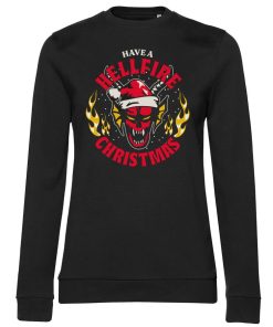 Mann Shirtstore | Have A Hellfire Christmas Girly Sweatshirt Black