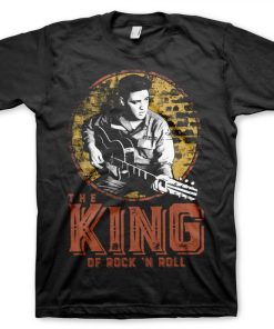 Mann Shirtstore | Elvis Presley - The King Of Rock 'N Roll T-Shirt Black