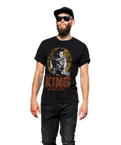 Mann Shirtstore | Elvis Presley - The King Of Rock 'N Roll T-Shirt Black