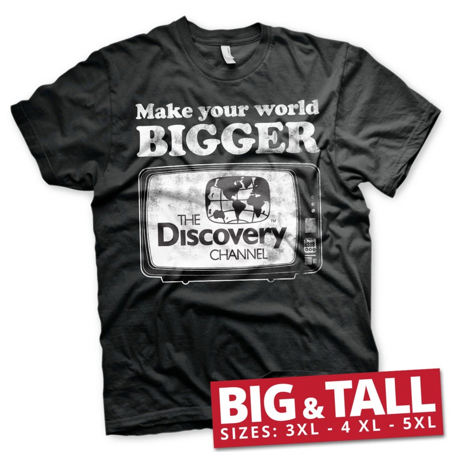 Mann Shirtstore | Make Your World Bigger Big & Tall T-Shirt Black