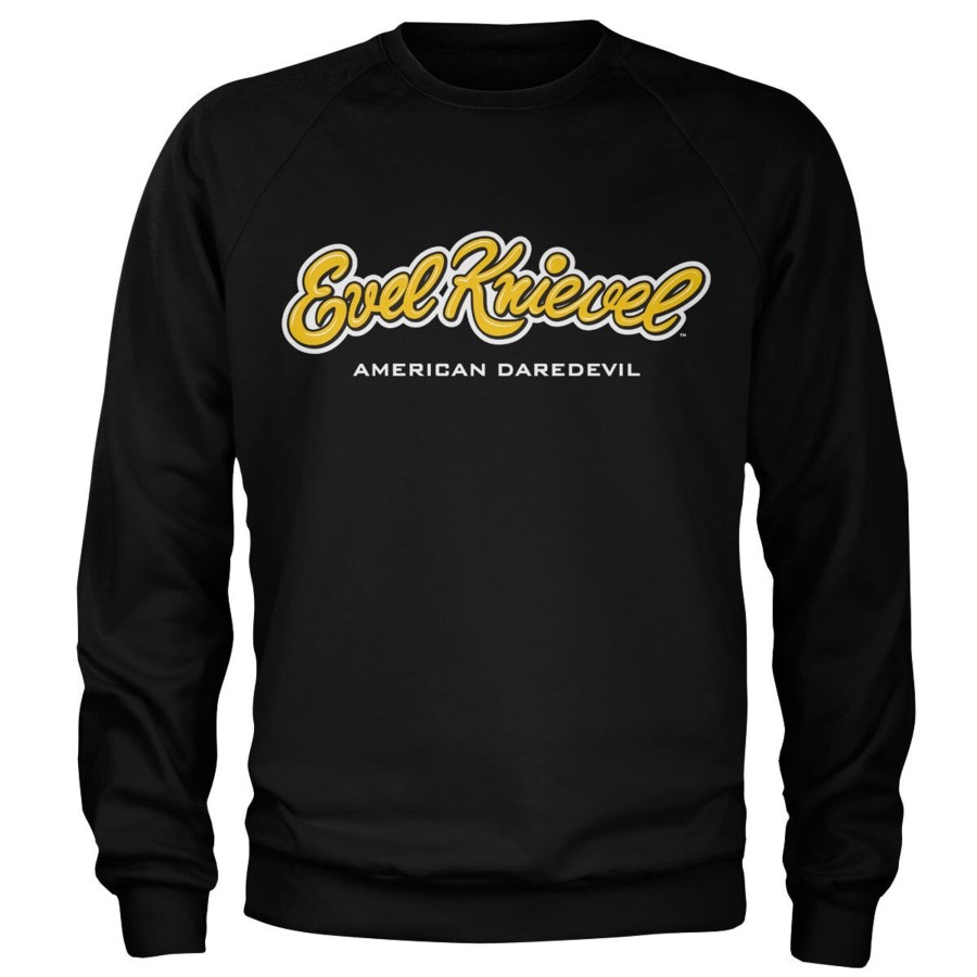 Mann Shirtstore | Evel Knievel Logo Sweatshirt Black