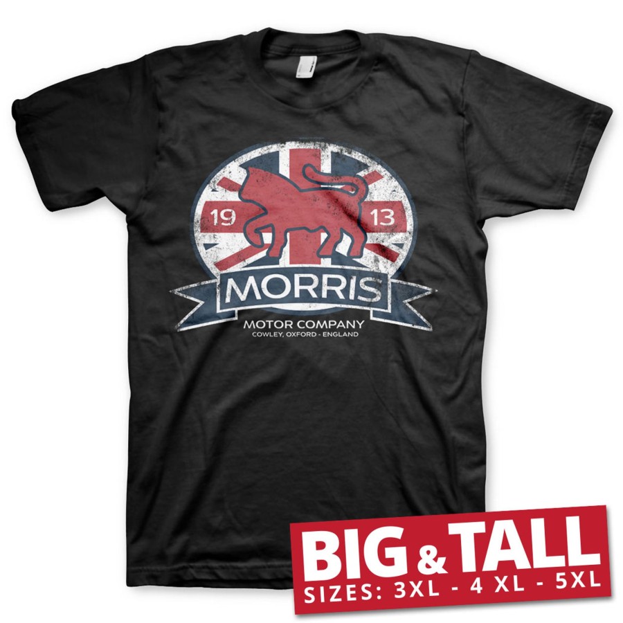 Mann Shirtstore | Morris Motor Co. England Big & Tall T-Shirt Black