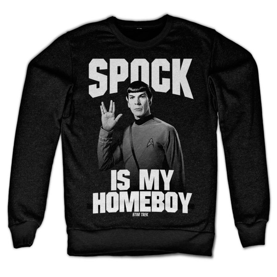 Mann Shirtstore | Spock Is My Homeboy Sweatshirt Black