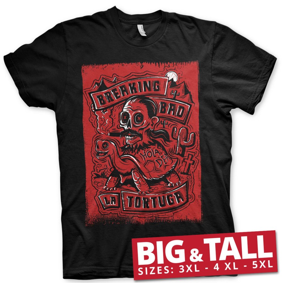 Mann Shirtstore | La Tortuga - Hola Death Big & Tall T-Shirt Black