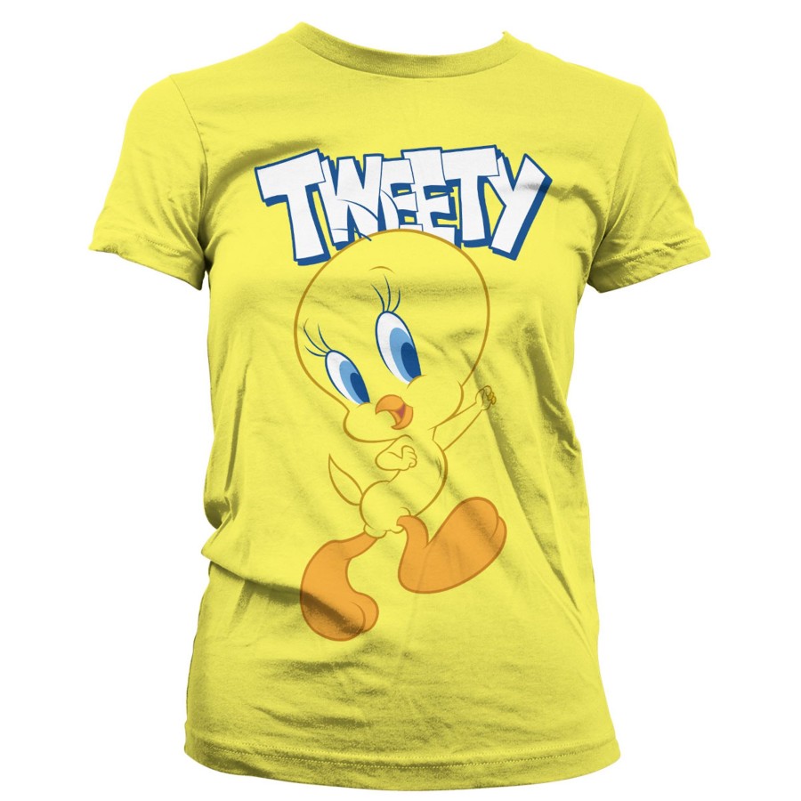Kvinna Shirtstore | Looney Tunes - Tweety Girly Tee Yellow