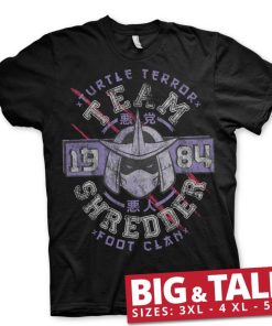 Mann Shirtstore | Team Shredder Big & Tall T-Shirt Black
