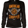 Mann Shirtstore | American Chopper - Two Wheels Long Sleeve Tee Black