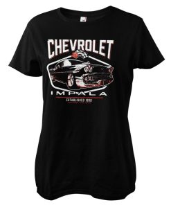 Kvinna Shirtstore | Chevrolet Impala Girly Tee Black