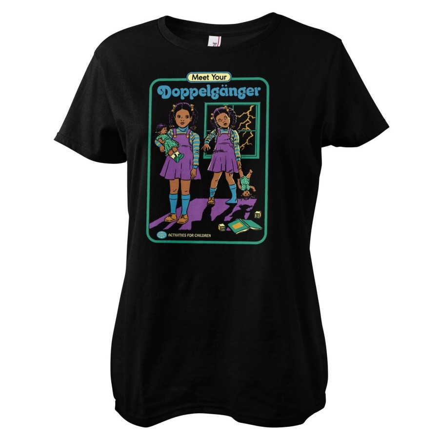 Kvinna Shirtstore | Meet You Doppelganger Girly Tee Black