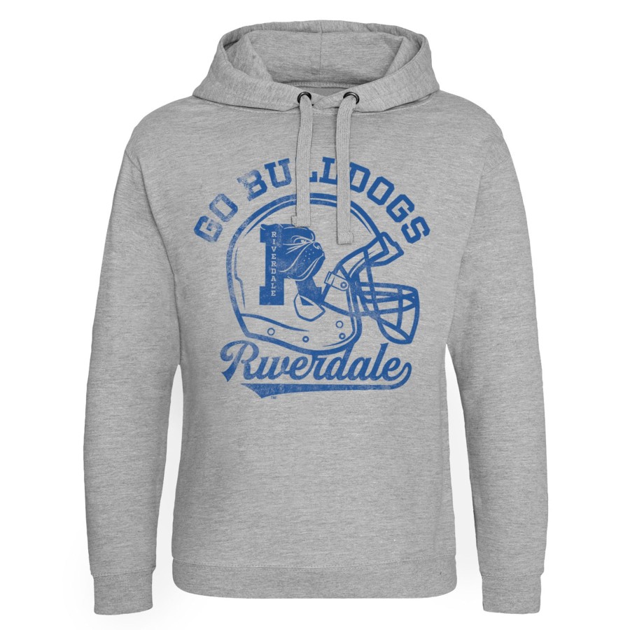 Mann Shirtstore | Riverdale - Go Bulldogs Vintage Epic Hoodie Heather-Grey