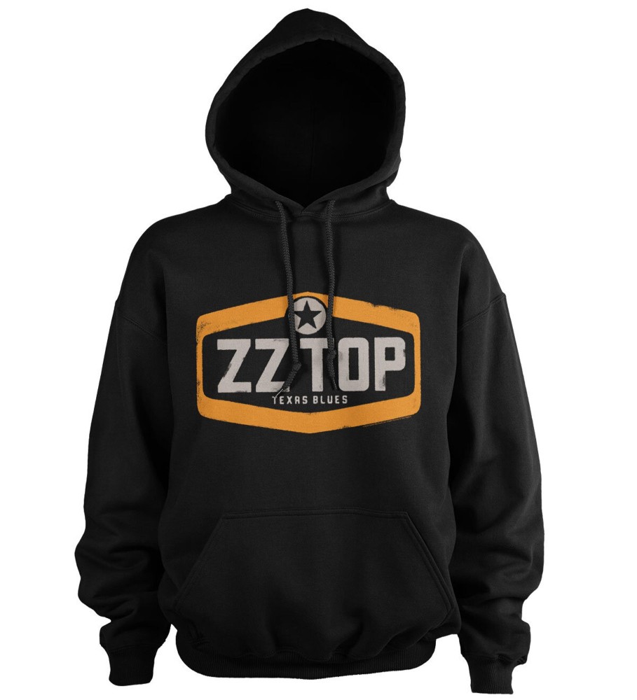 Mann Shirtstore | Zz Top - Texas Blues Hoodie Black