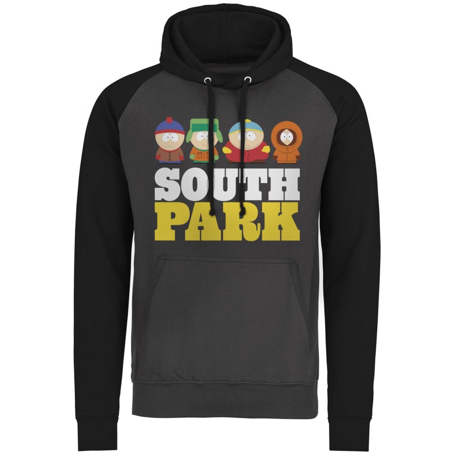 Mann Shirtstore | South Park Baseball Hoodie Darkgrey-Black