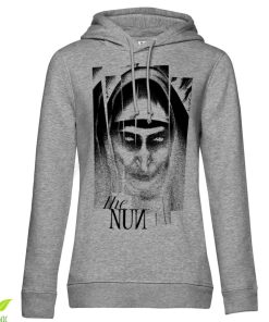 Kvinna Shirtstore | The Nun Art Girls Hoodie Heathergrey