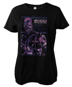 Kvinna Shirtstore | Endoskeleton Girly Tee Black