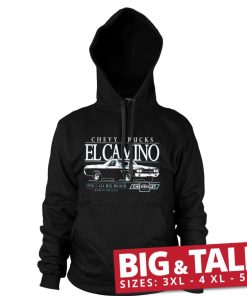 Mann Shirtstore | Chevy El Camino Big Block Big & Tall Hoodie Black