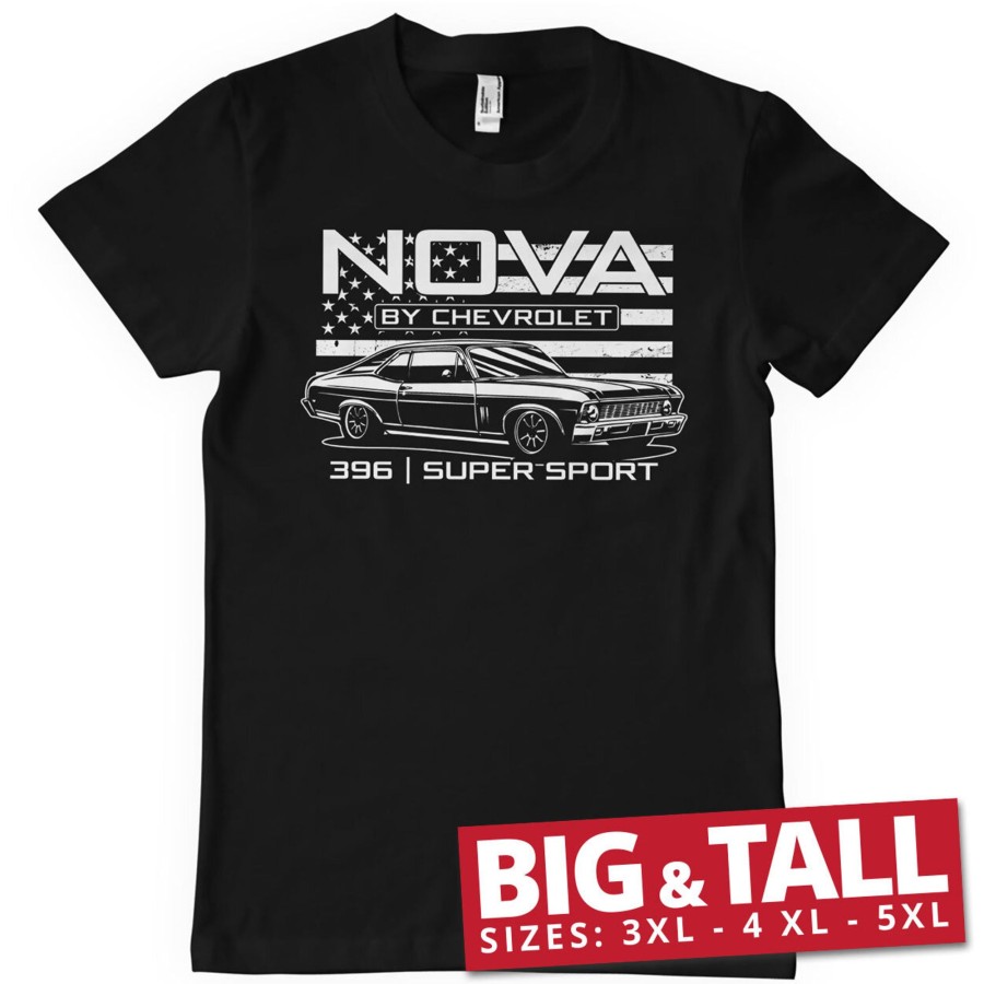 Mann Shirtstore | Chevrolet Nova 396 Super Sport Big & Tall T-Shirt Black