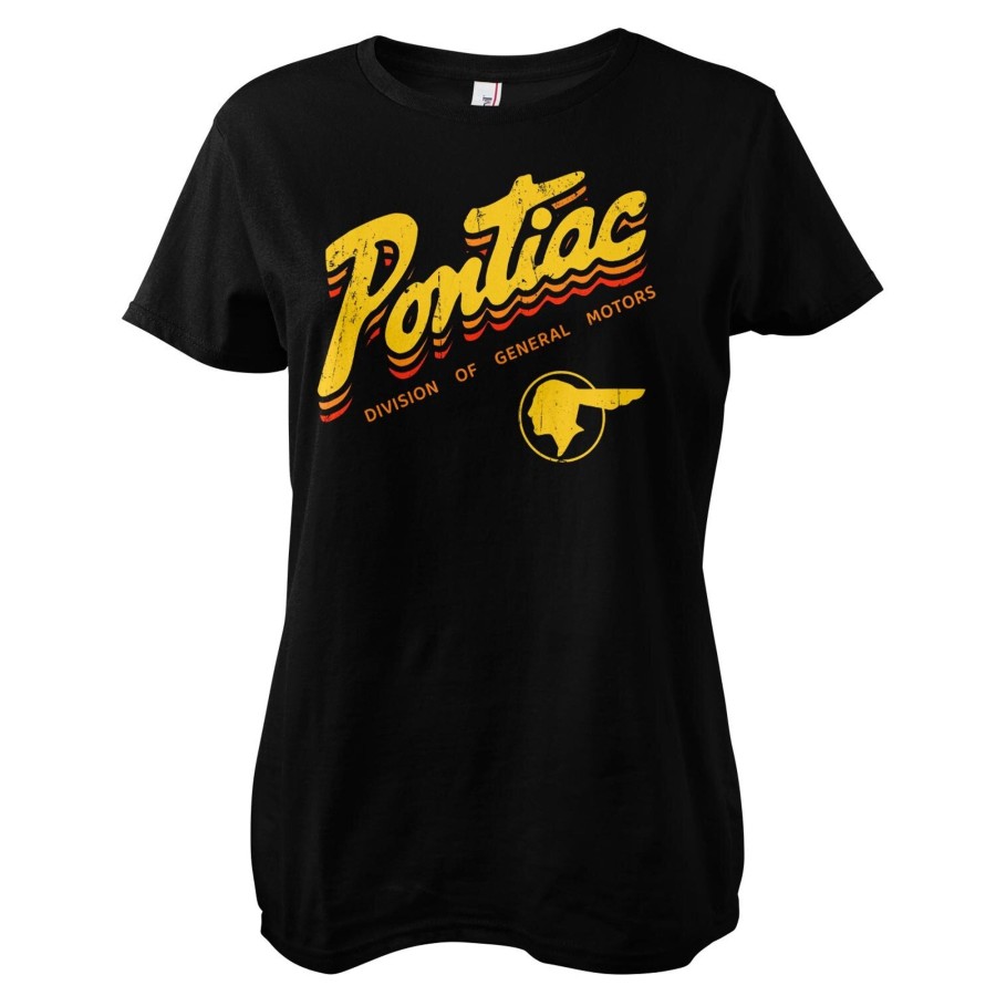 Kvinna Shirtstore | Pontiac Division Of General Motors Girly Tee Black