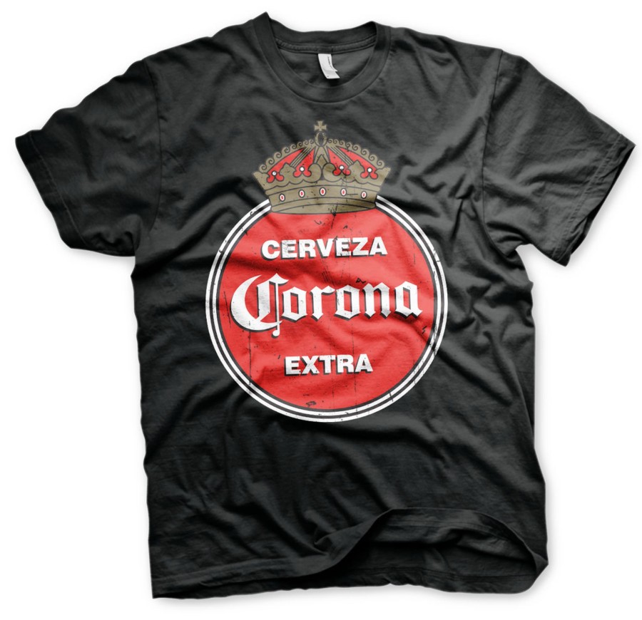 Mann Shirtstore | Corona Extra Retro Logo T-Shirt Black