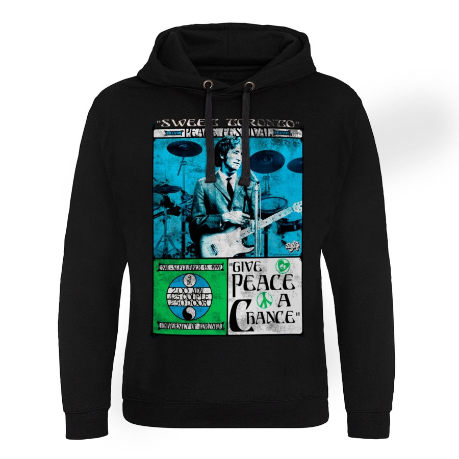 Mann Shirtstore | John Lennon - Toronto Peace Festival Epic Hoodie Black