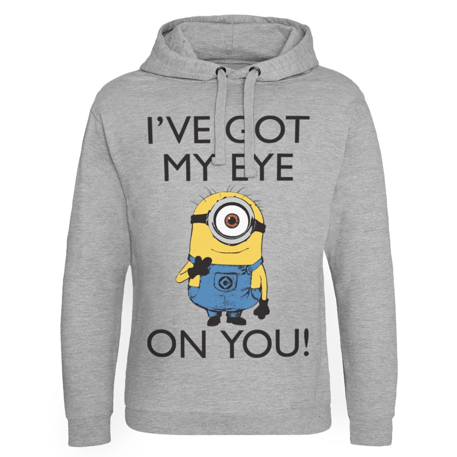 Mann Shirtstore | Minions - I Got My Eye On You Epic Hoodie Heather-Grey