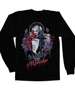 Mann Shirtstore | Suicide Squad Harley Quinn Long Sleeve Tee Black