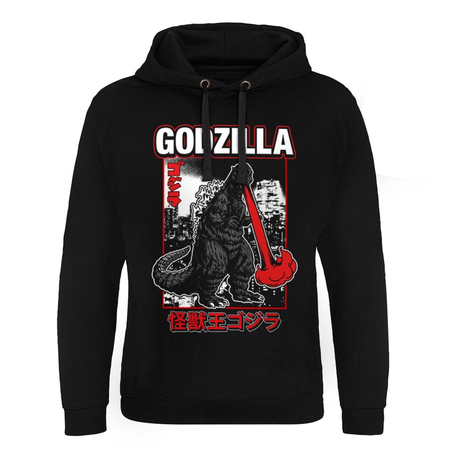 Mann Shirtstore | Godzilla - Atomic Breath Epic Hoodie Black