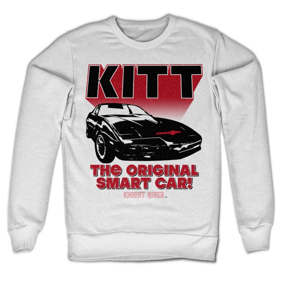 Mann Shirtstore | Knight Rider - Kitt The Original Smart Car Sweatshirt White