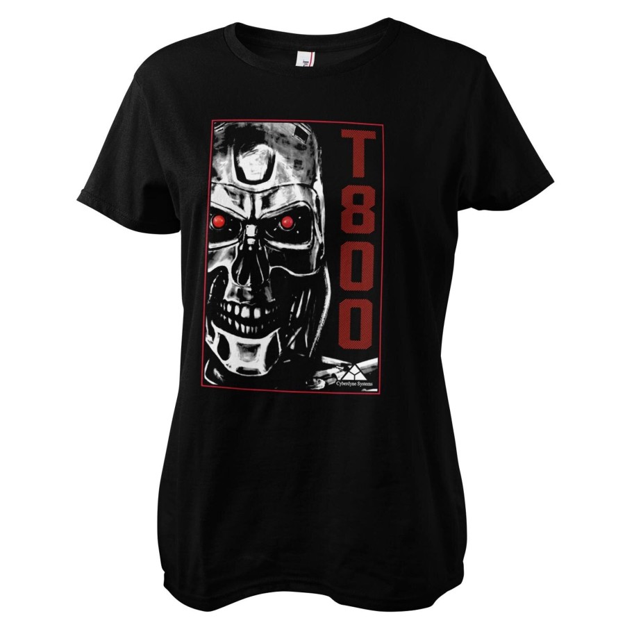 Kvinna Shirtstore | T-800 Machine Girly Tee Black