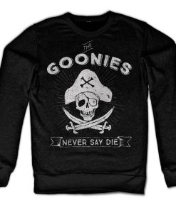 Mann Shirtstore | Goonies - Never Say Die Sweatshirt Black