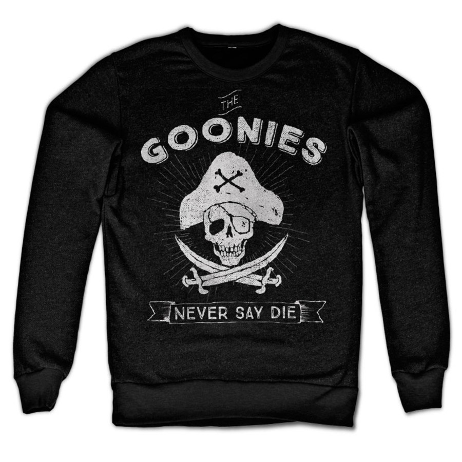 Mann Shirtstore | Goonies - Never Say Die Sweatshirt Black