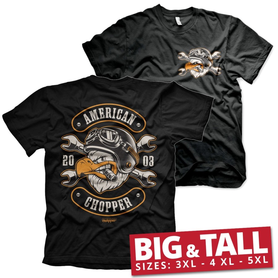 Mann Shirtstore | American Chopper - Cigar Eagle Big & Tall T-Shirt Black