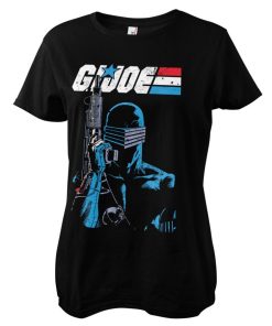 Kvinna Shirtstore | G.I. Joe - Snake Eyes Close Up Girly Tee Black