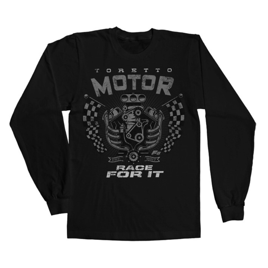 Mann Shirtstore | Toretto Motor - Race For It Long Sleeve Tee Black