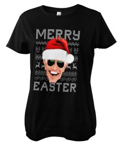 Kvinna Shirtstore | Merry Easter Girly Tee Black