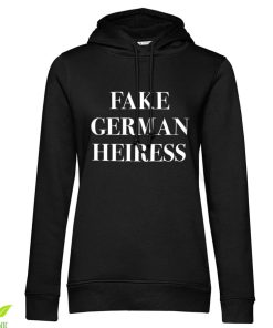 Kvinna Shirtstore | Fake German Heiress Girls Hoodie Black