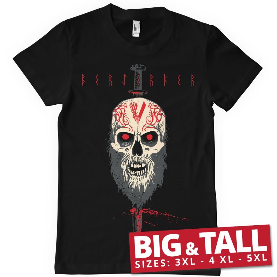 Mann Shirtstore | Vikings - Berserker Big & Tall T-Shirt Black